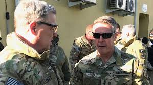 Gen mark milley accompanied the president for a photo op after their path was cleared of the 1 june event created a perception of the military involved in domestic politics, gen mark milley said. After Years Fighting Them Milley Talks Peace With Taliban