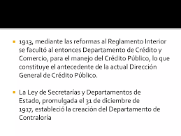 Resultado de imagen para departamento de contraloria en 1917