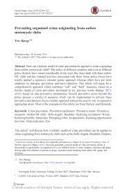 Pdf Preventing Organised Crime Originating From Outlaw Motorcycle Clubs