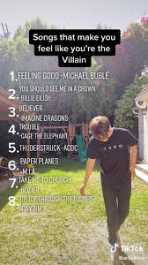 Song That Make You Feel Like You Re The Villain Video In 2020 Songs Good Vibe Songs Music Playlist