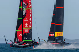 The luna rossa team was established in 1997 by prada's chief executive officer patrizio bertelli, an avid sailor, and the team won the louis vuitton cup in 2000, with a record of 38 victories over. Sailing America S Cup Flying Machines Off For Opening Dogfights Daily Sabah