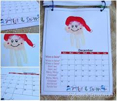 Calendar Gift For Preschool Parents Handprint Calendar Kids Calendar Christmas Kindergarten