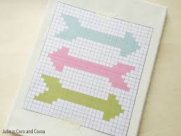 Use 2 strands of thread for cross stitch. Cross Stitch Arrows Canvas Julie Measures