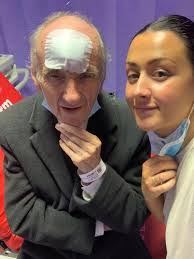 Father injured with cuts and bruises