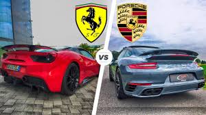 The porsche 911 turbo s coupé sprints to 100 km/h in 2.9 seconds. Porsche 911 Turbo S 2017 Vs Ferrari 488 Gtb Exhaust Sound Acceleration Pov Drive Youtube