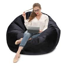 Amazon Com Mftek Bean Bag Chair Cover Only Large Washable Memory Foam Furniture Bean Bag With Wash Bag W Bean Bag Chair Bean Bag Chair Covers Cool Bean Bags