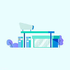Gas Or Petrol Station Vector Free Image By Rawpixel Com Petrol Station Petrol Gas