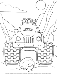 It's delightful to combine an iconic comic book figure with a monster truck. Monster Truck Avenger Coloring Page Free Printable Coloring Pages For Kids