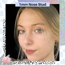 TINY Sterling Silver Diamond Nose Stud 1mm Small Nose Stud Nose Stud Tiny  Nose Studs Diamond Nose Ring Diamond Nose Ring 1mm Nose Studs
