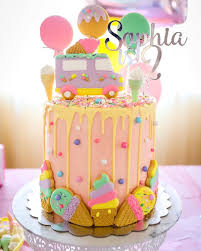 Unique Birthday Cake For Sister In Law Cookies With Love Alexa On Instagram And Here Is The Cake C Ice Cream Birthday Party Theme Ice Cream Birthday Party Ice Cream Party Theme