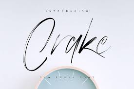 As a result, this font can matches a wide pool of designs. Crake Brush Svg Font Free Fonts For Designers Photoshop Fonts Typography Quotes