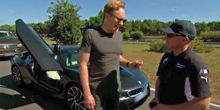 After writing for saturday night live and the simpsons, o'brien landed a prime spot hosting late night and has hosted two shows since: Us Comedian Conan O Brien Im Bmw I8 Unterwegs Electrive Net