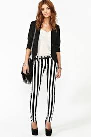 Black And White Striped Tights Outfit Striples Pant Love It How To Wear White Jeans Urban Outfits Fashion