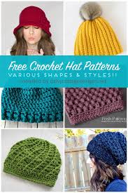 Crochet frog cat hat pattern. Free Crochet Hat Patterns Daisy Cottage Designs