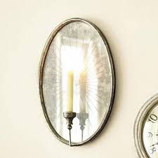 Oval Mirrored Sconce Ballard Designs Candle Mirror Mirror Candle Sconce Mirror Candle Wall Sconce