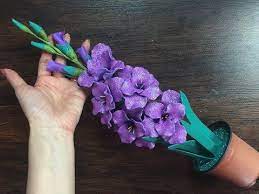 Diy How To Make Beautiful Gladiolus Foam Flowers Como Hacer Gladiolas Con Foami Youtube Foam Flowers Foam Crafts Fabric Flowers