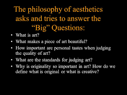A specialty within philosophy gains prominence and influence in the larger discipline when work is done within it that causes practitioners of . Aesthetics Ms Krall Ppt Video Online Download