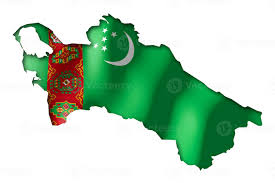 Turkmenistán - país bandera y frontera en blanco antecedentes 21923077 Foto  de stock en Vecteezy