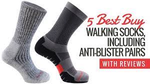 5 Best Buy Walking Socks Inc Anti Blister Pairs With Reviews