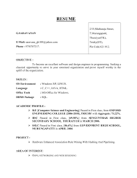 resume livicsa technologies