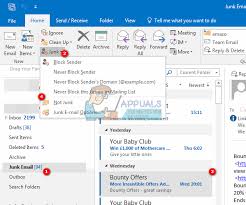 In the left sidebar, you'll see all of your your spam folder will be near the bottom of your folders. How To Stop Outlook 2016 From Moving Emails To Junk Or Spam Folder Appuals Com