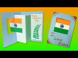 T his doesn't require many skills and also will be ready in a few hours. How To Make Independence Day Card Independence Day Greeting Card Making