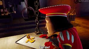 Lord farquad (john lithgow) interrogates the gingerbread man (conrad vernon) as to the. To The Mod Who Banned Me Lord Farquaad Know Your Meme