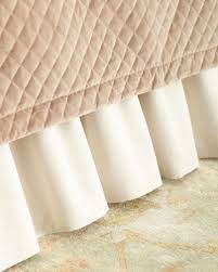 Chaps home ralph lauren summerton queen bed skirt houndstooth brown stripe. Cream Bed Skirt Neiman Marcus