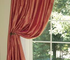 Now, kind of maneuver the curtains until you have equal curtain fabric on each side of the lining. Custom Curtains Drapes Online Custom Window Treatments