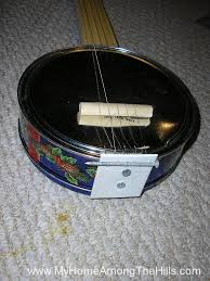 Cookie Tin Banjo Homemade Musical Instruments Banjo Ukulele Diy