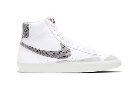 Nike S Blazer Mid 77 Vintage Gets A Reptilian Makeover Nike Blazer Leather Sneakers