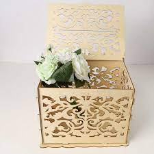 You'll want to make sure its overall design matches the theme of your wedding but that it. Wedding Favors Home Garden Diy Wedding Gift Card Box Wooden Money Box With Lock Box Kit Wedding Party Decor
