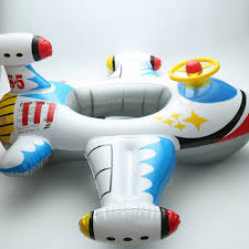 Baby Inflatable Airplane Kids Toddler Infant Swimming Float Seat Boat Pool Ring Rideon Rider Water Mattress Swi Toddler Swimming Swim Accessories Baby Swimming