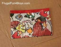 You can fit the checkbook in this, and the register. How To Make A Duct Tape Wallet Frugal Fun For Boys And Girls