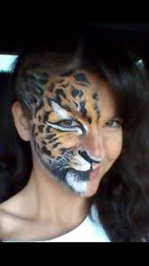 Leopard Kinderschminken Gesicht Schminken Gesicht Malen