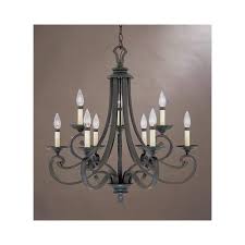 Designers Fountain 9039 Ni Barcelona 9 Light Chandelier Natural Iron Lightfixtures Lighting Wrought Iron Chandeliers Iron Chandeliers Chandelier Lighting