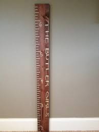 personalized wooden growth chart ruler