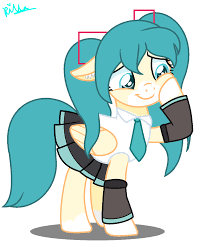 Hatsune Miku In My Little Pony By Xxkawailloverchanxx On Deviantart Little Pony Miku My Little Pony
