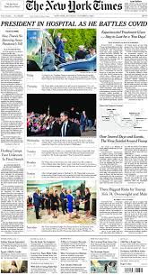 The New York Times In Print For Saturday Oct 3 2020 The New York Times