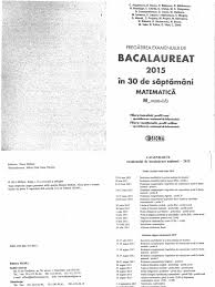 Bac 2015 In 30 De Sapt Matematica