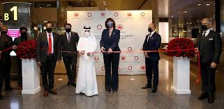 Does the airport recommend passengers arrive earlier for international departures? Air Canada Lands Hamad International Airport In Doha