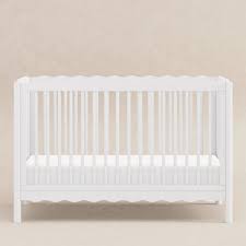 Swell 4 in 1 Convertible Crib with Toddler Bed Conversion Kit White