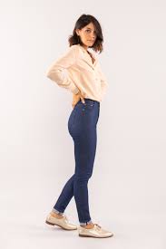 34 36 38 40 42 44. Jean Taille Haute Bleu Femme Lepantalon