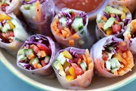 Bunte Reispapier Rollen Deine Ernaehrung De Reispapier Rezepte Reispapier Sommerrollen Rezept