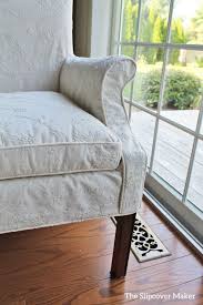 The seat is interestingly covered with a material which has a. Dining Room Chair Slipcovers The Slipcover Maker