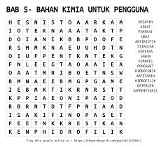 Bab 5 bahan kimia untuk pengguna 5 3 ubat by nicksnick nsn. Download Word Search On Bab 5 Bahan Kimia Untuk Pengguna