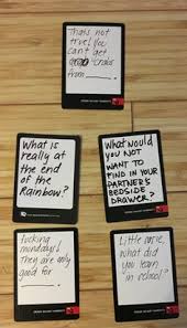 The game consists of matching risqué cards to one another for humorous results. 51 Cah Ideas Cards Against Humanity Funny Cards Of Humanity Diy Cards Against Humanity