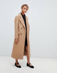 Black goes with everything, navy is classic, grey always looks smart. New Look Tailored Maxi Coat In Camel Asos