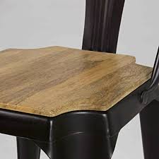 Check spelling or type a new query. Chaise Indus En Metal Noir Mat Et Manguier Multipl S Maisons Du Monde