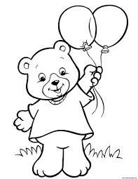 In coloringcrew.com find hundreds of coloring pages of balloons and online coloring pages for free. Crayola Teddy Bear Balloon Coloring Pages Printable